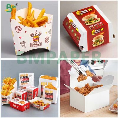 Kit 6 Cartoncini Alimentari Antigrasso 275g 300g Per Confezionamento Di Patate Fritte