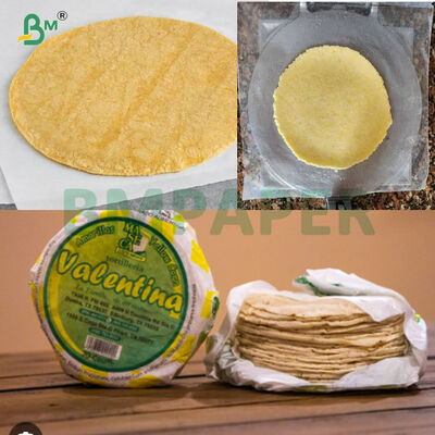 Carta separatore per avvolgimento tortilla con pelle di cipolla resistente al grasso 19g 20g 23g 25g
