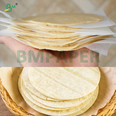 Carta separatore per avvolgimento tortilla con pelle di cipolla resistente al grasso 19g 20g 23g 25g