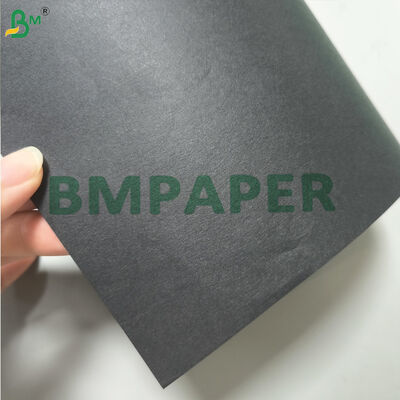 Grado alimentare 80g 90g Carta Kraft nera Pulpa vergine FDA Compliant Carta di imballaggio riciclabile
