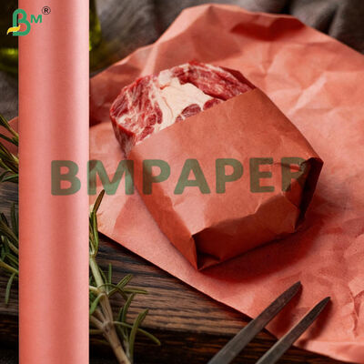 66 grammi di carta da macellaio per carne da fumo di colore rosa pesco 18' 24' x 175'