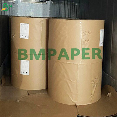 Rotolo di carta intercalare in vetro Kraft naturale 35 - 40 g/m² Carta separatrice antimuffa per vetro rivestito PV automobilistico